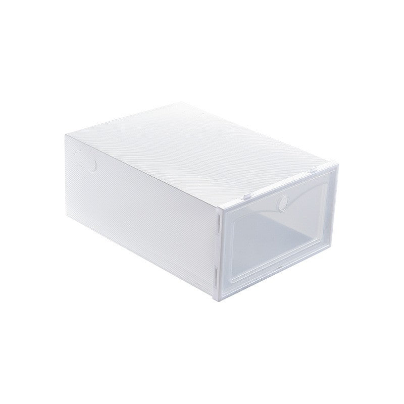 Cutie pentru Pantofi, Klevo, Tip Sertar, din Plastic, Stivuibila, Usa Frontala, 33 x 23 x 13 cm, Transparent