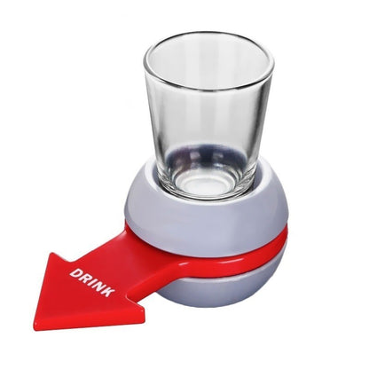 Joc de baut Drink Spin Klevo, 10.3 x 11.5 cm, Pahar de Shot din Sticla, gri