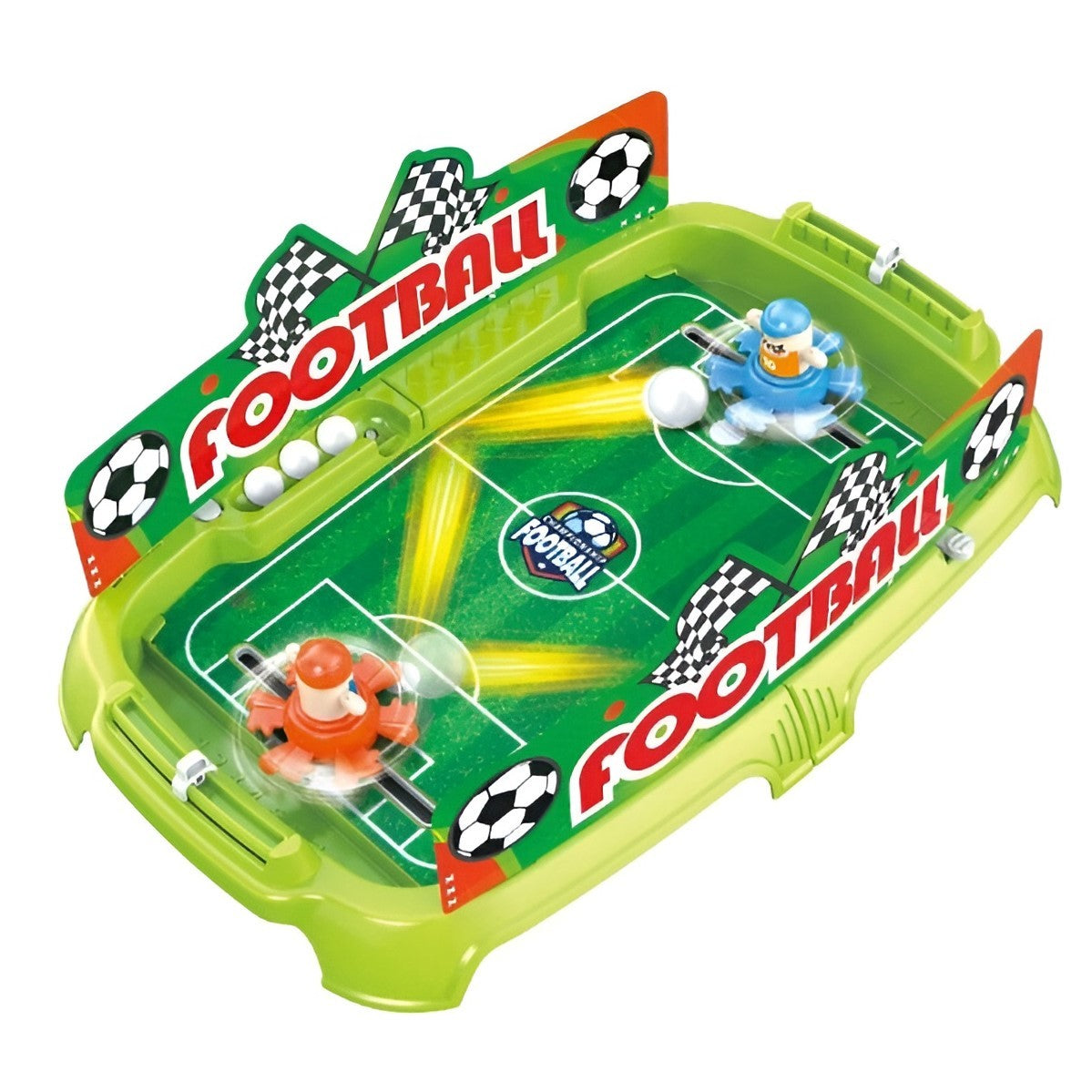 Joc de Masa Interactiv de Fotbal pentru Copii, Klevo, 4 Mingi, Tabela Scor, 40.7x27x14.5 cm, Verde