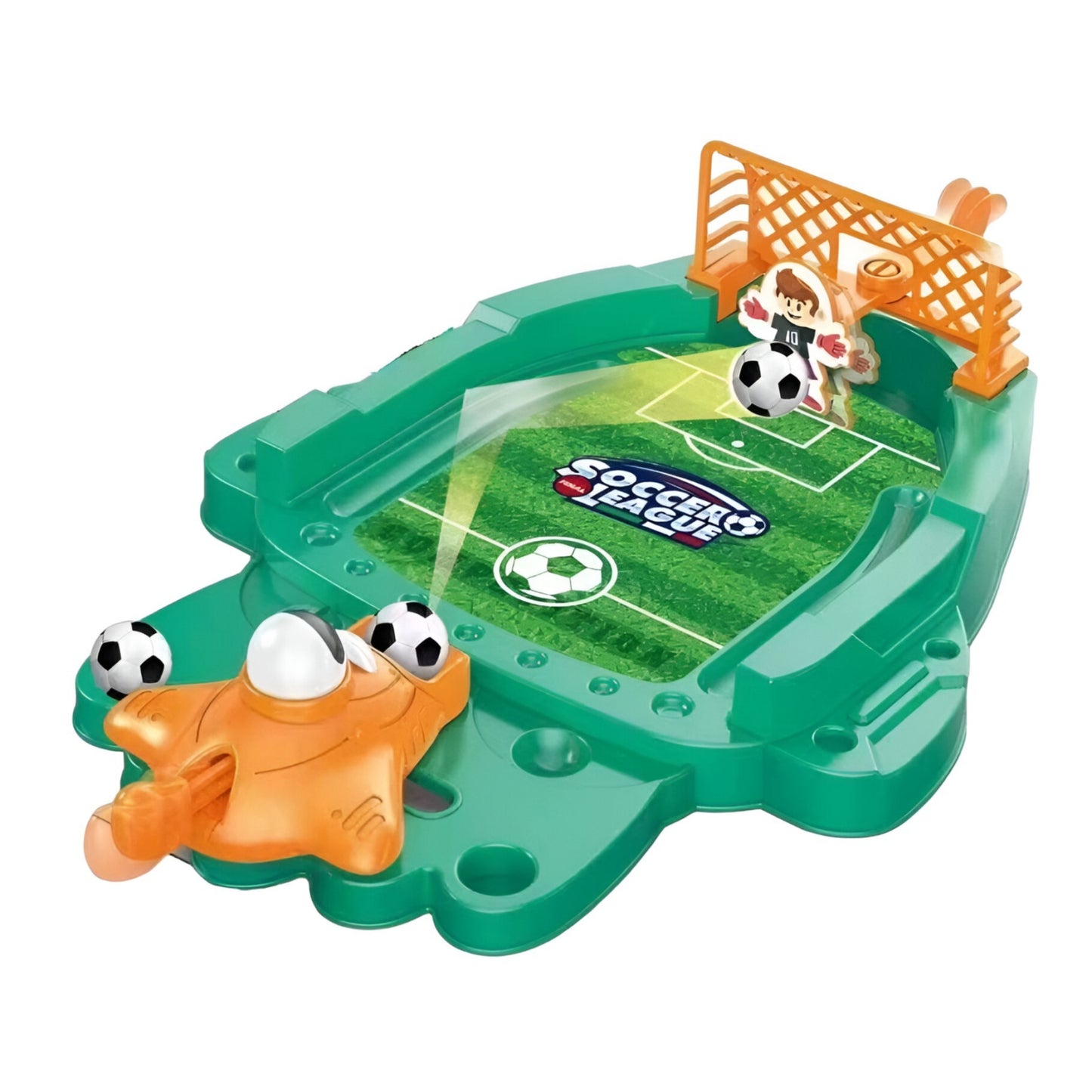 Joc de Masa Mini Fotbal Interactiv pentru Copii, Klevo, Board Game, Mingi si Figurine Incluse, 30x19.5x6.8 cm, Multicolor