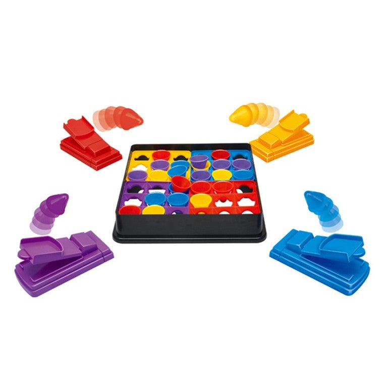 Joc Interactiv pentru Copii, Klevo, 4 Hats Off, Tabla de Joc, Figurine Palarii, +3 Ani, Multicolor