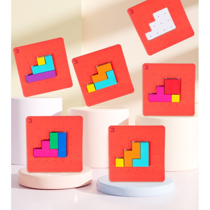 Joc Interactiv, Klevo, Tip Puzzle, din Lemn, +3 Ani, 128 Piese, 15 x 17 x 3.5 cm, Multicolor