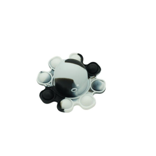 Jucarie antistres din silicon, Klevo®, Pop It Now and Flip It, Caracatita reversibila, Multicolor, V8