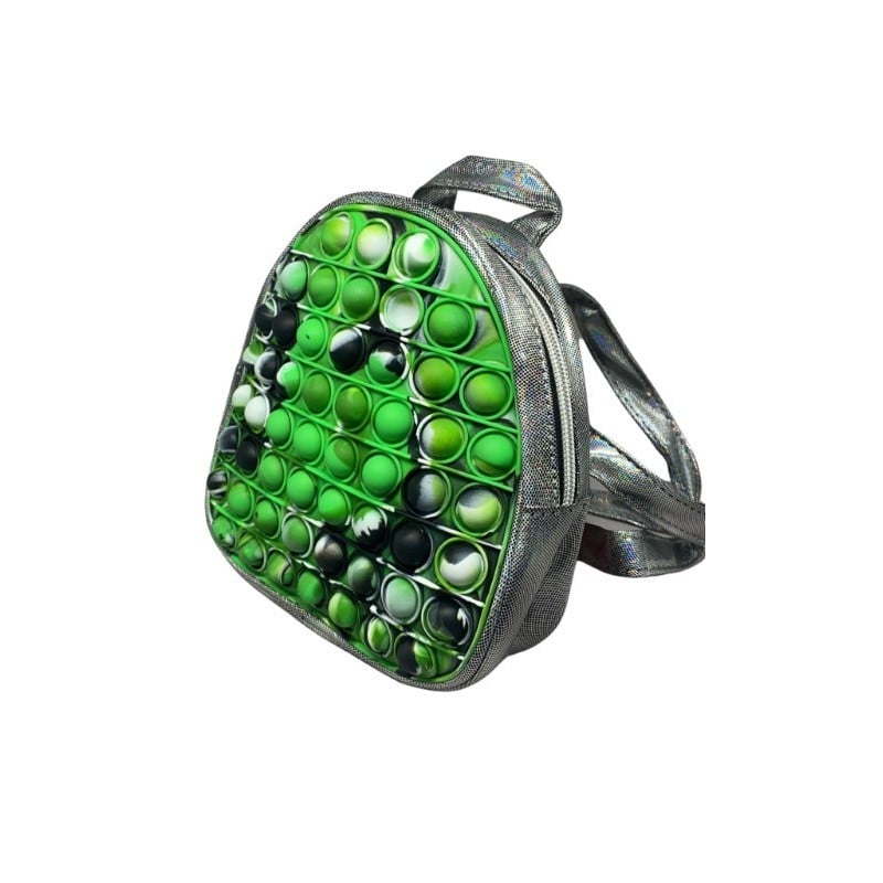 Jucarie antistres din silicon, Klevo, Pop It Now And Flip It, Ghiozdan, Model 2