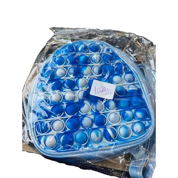 Jucarie antistres din silicon, Klevo, Pop It Now and Flip It, Ghiozdan, Model 5