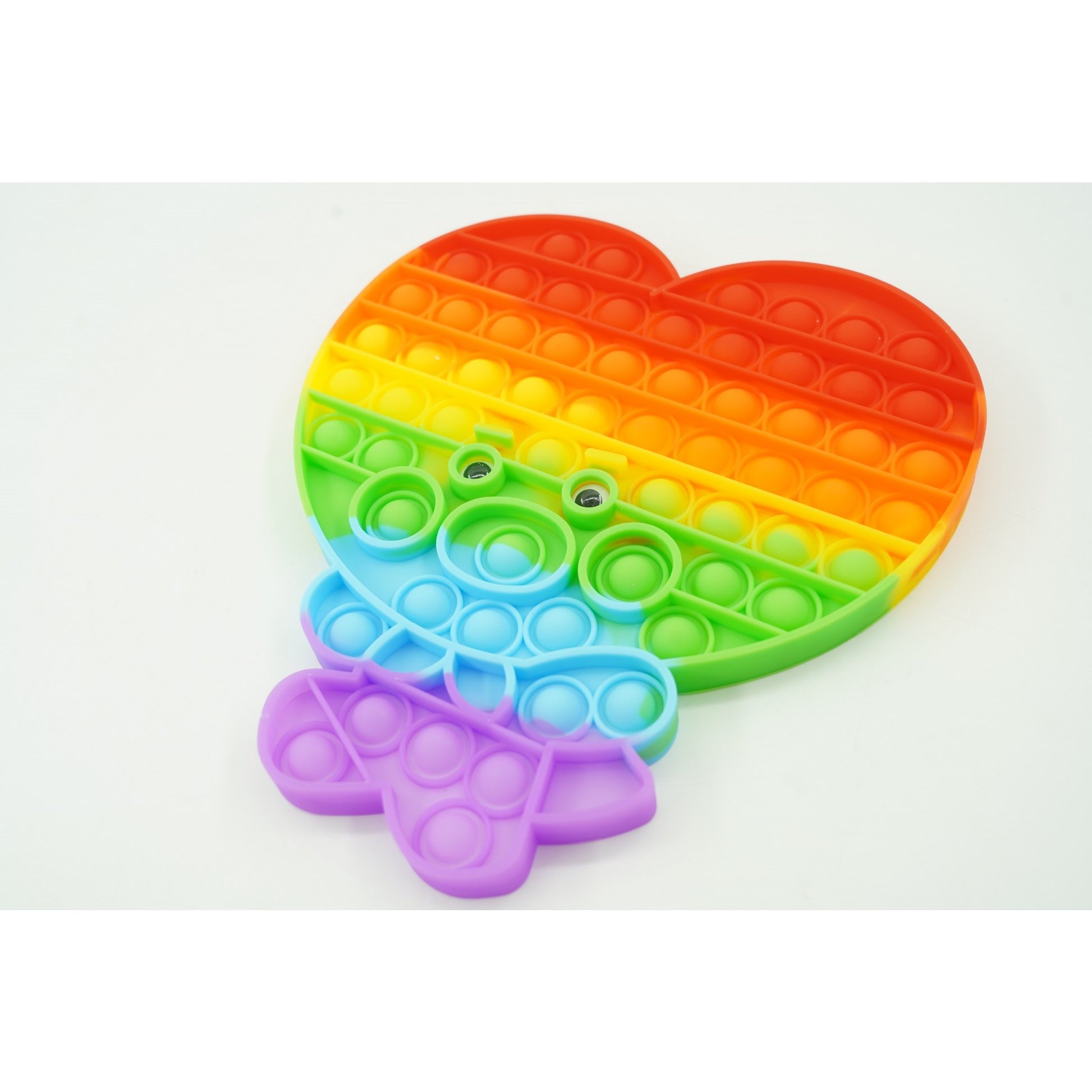 Jucarie antistres din silicon, Klevo, Pop It Now and Flip It, Maimuta mare, Multicolor