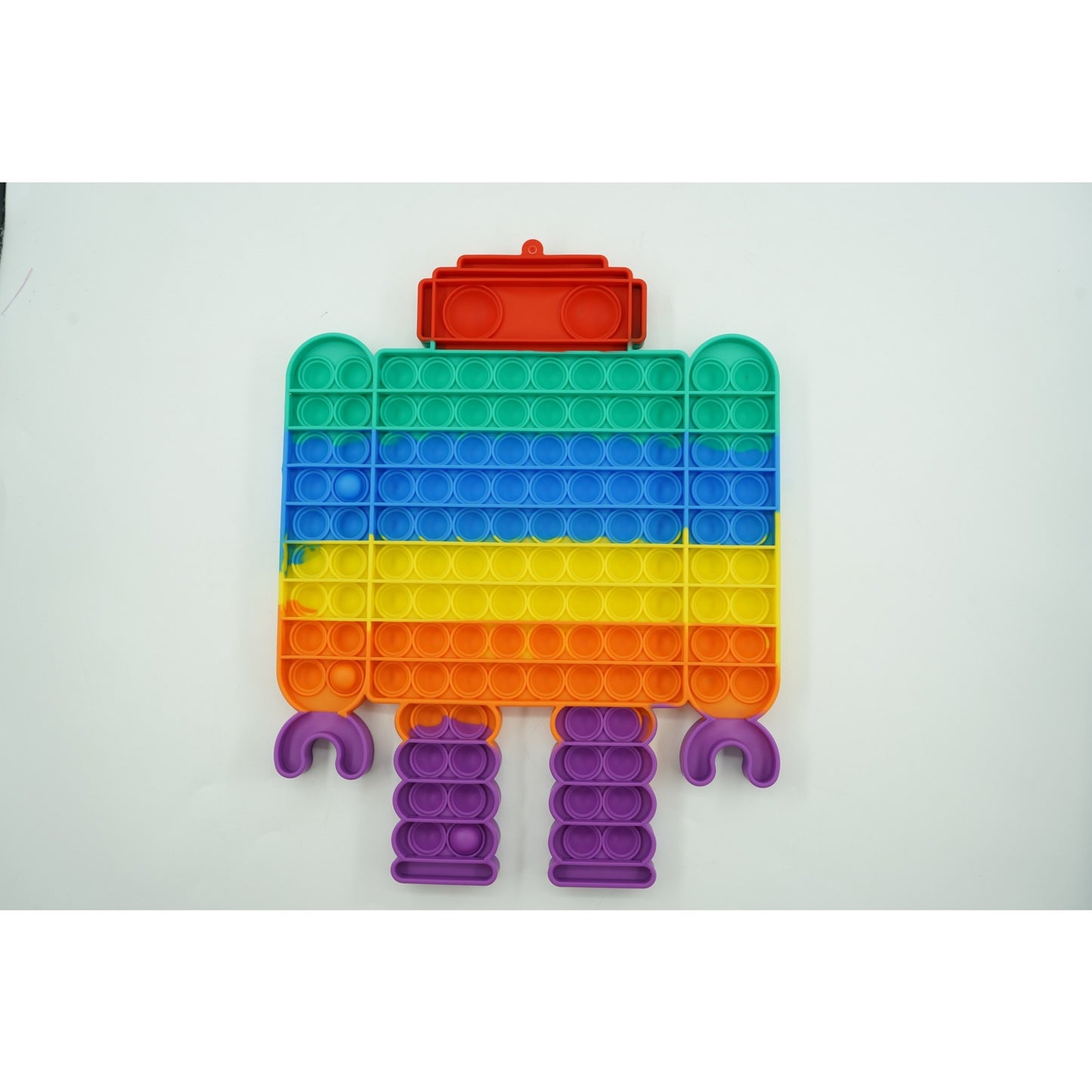 Jucarie antistres din silicon Klevo, Pop it Now and Flip It ,Robot ,Multicolor ,Model 3