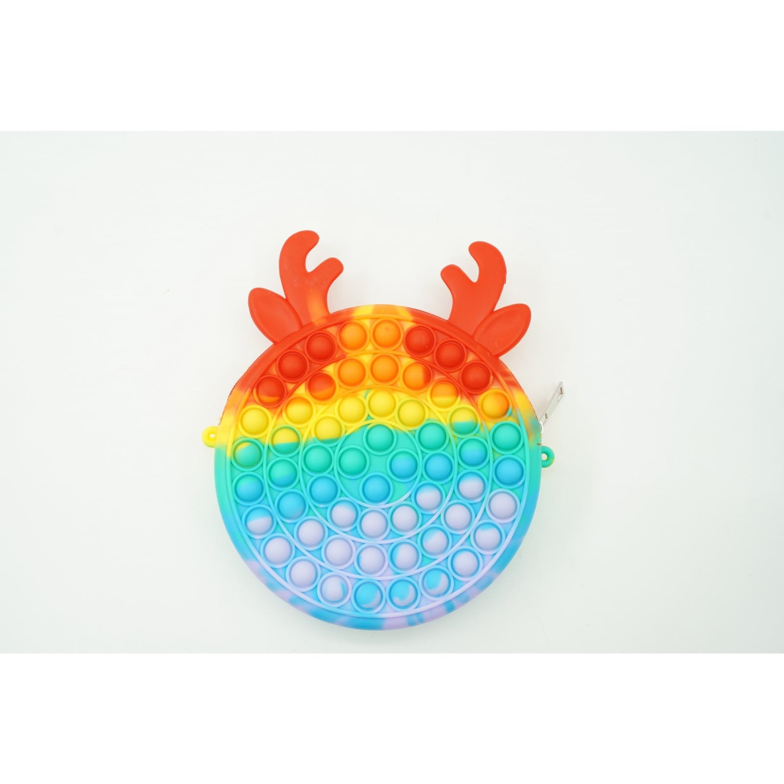 Jucarie antistres din silicon, Pop it Now and Flip It, Klevo, Geanta, Model 2, Multicolor