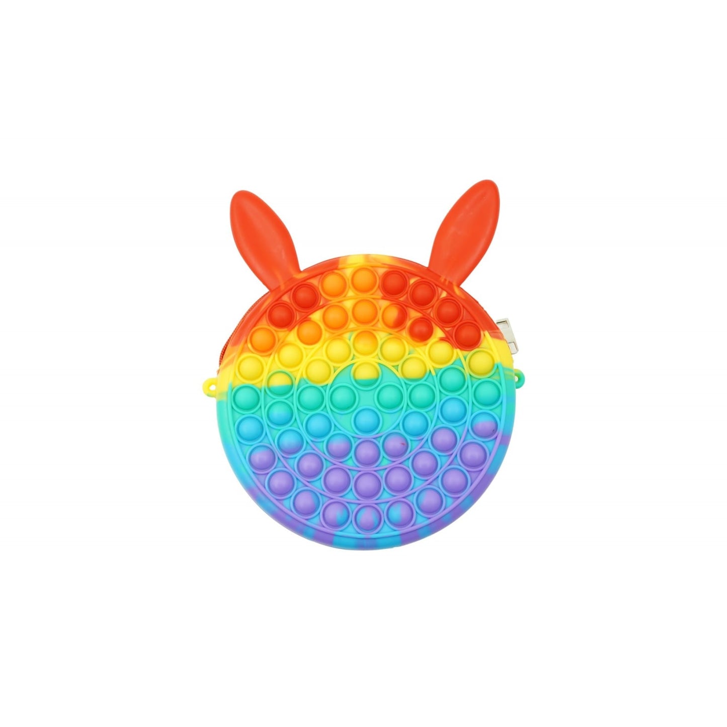 Jucarie antistres din silicon, Pop it Now and Flip It, Klevo, Geanta, Model 3, Multicolor