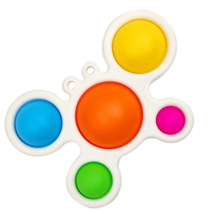 Jucarie Antistres Klevo - Fidget Toy, Simple Dimple, Crab, Multicolor