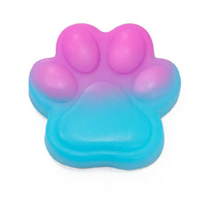 Jucarie Antistres Squishy, Klevo, cu Revenire Lenta, Labuta de Pisica Pufoasa, 7.5 cm, Ambalaj Transparent, Model 270512, Albastru/Roz