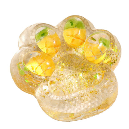 Jucarie Antistres Squishy, Klevo, Labuta de Pisica Squeeze Toys, cu Revenire Lenta, 7.5 cm, Model 270525, Multicolor