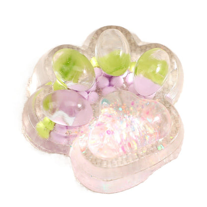 Jucarie Antistres Squishy, Klevo, cu Revenire Lenta, Labuta de Pisica Pufoasa, 7.5 cm, Ambalaj Transparent, Model 270524 Multicolor