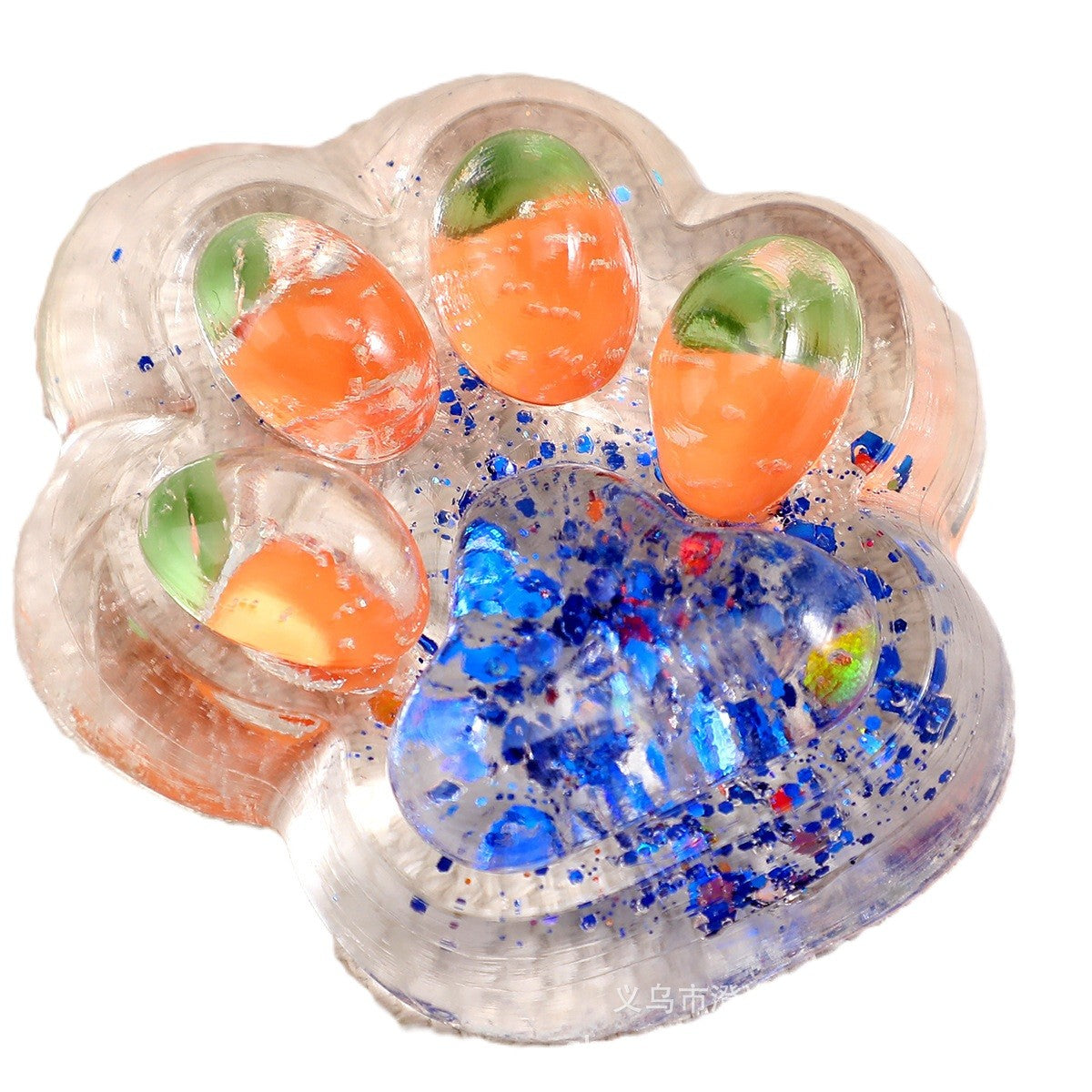 Jucarie Antistres Squishy, Klevo, cu Revenire Lenta, Labuta de Pisica Pufoasa, 7.5 cm, Ambalaj Transparent, Model 270526 Multicolor