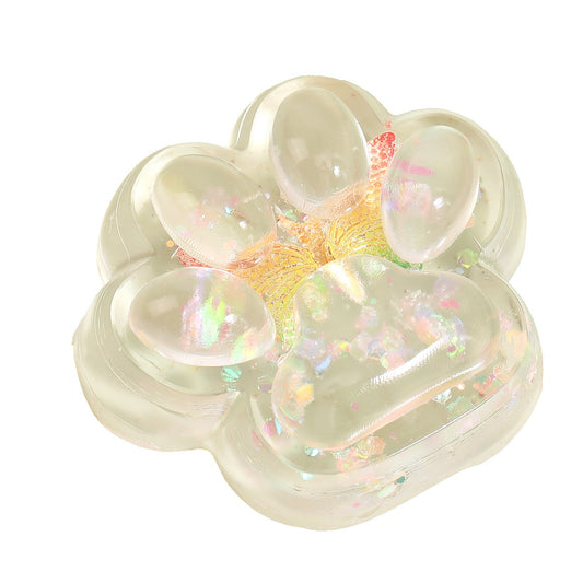 Jucarie Antistres Squishy, Klevo, Labuta de Pisica Pufoasa, cu Revenire Lenta, 7 x 6.5 cm, Model Fluturi, Multicolor