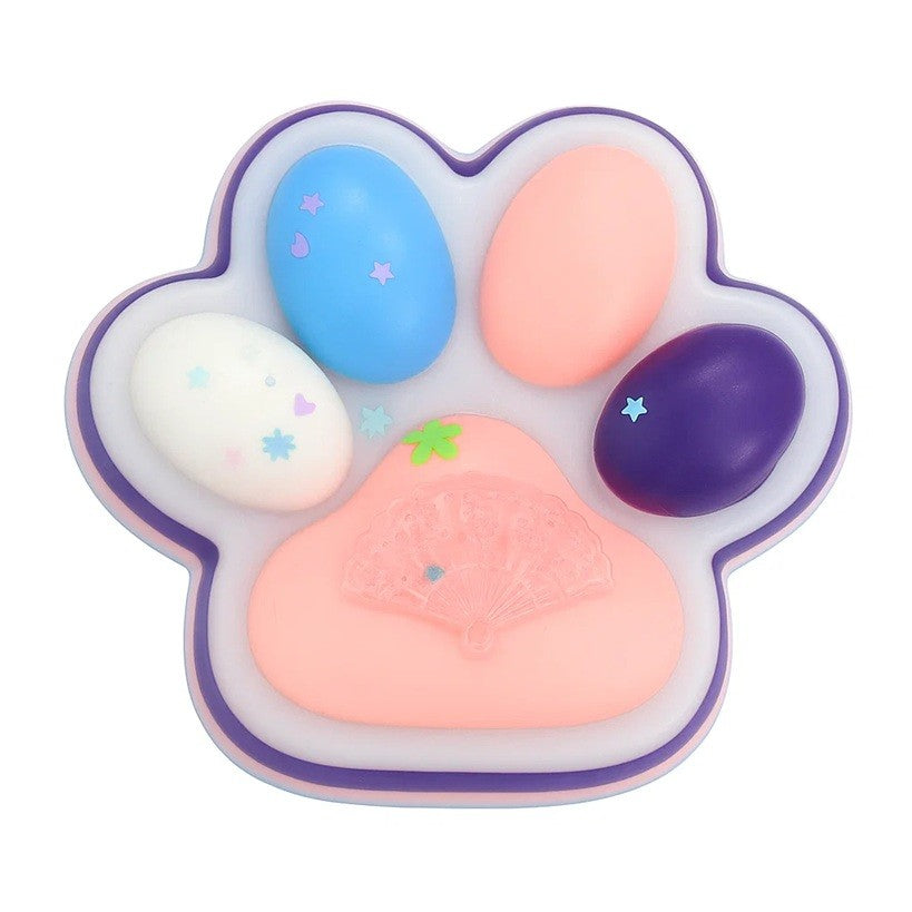 Jucarie Antistres Squishy, Klevo, cu Revenire Lenta, Squeeze Toys, Model Cat Paw, 12.5x10.5 cm, 220g, +3 Ani, din TPR, Model 1, Multicolor