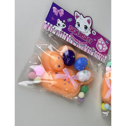 Jucarie Antistres Squishy, Klevo, cu Revenire Lenta, Squeeze Toys, Model Cat Paw, 12.5x10.5 cm, 220g, +3 Ani, din TPR, Model 8, Multicolor