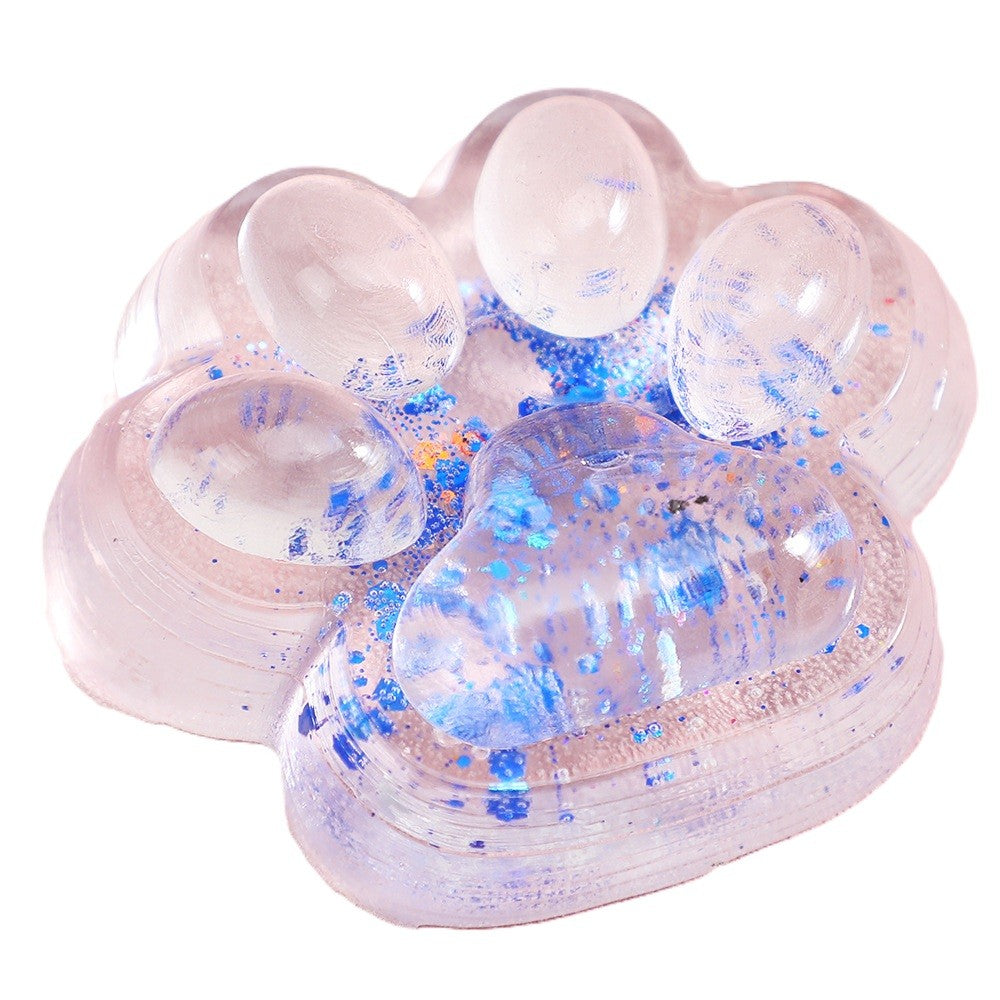 Jucarie Antistres Squishy, Klevo, Labuta de Pisica Pufoasa, cu Revenire Lenta, 7 x 6.5 cm, Model 270532, Multicolor