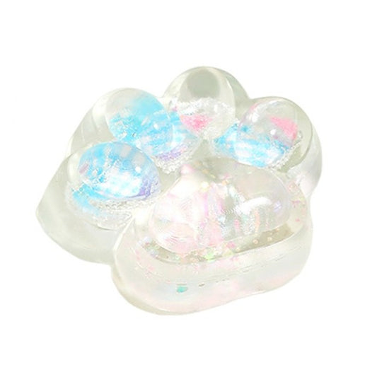 Jucarie Antistres Squishy, Klevo, Labuta de Pisica Pufoasa, cu Revenire Lenta, 7 x 6.5 cm, Model Inima, Multicolor