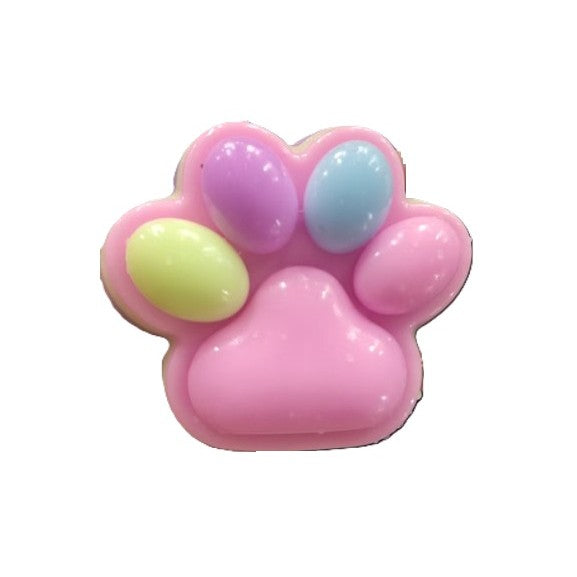 Jucarie Antistres Squishy, Klevo, Labuta de Pisica Squeeze Toys, cu Revenire Lenta, 7.5 cm, Model 270529, Multicolor