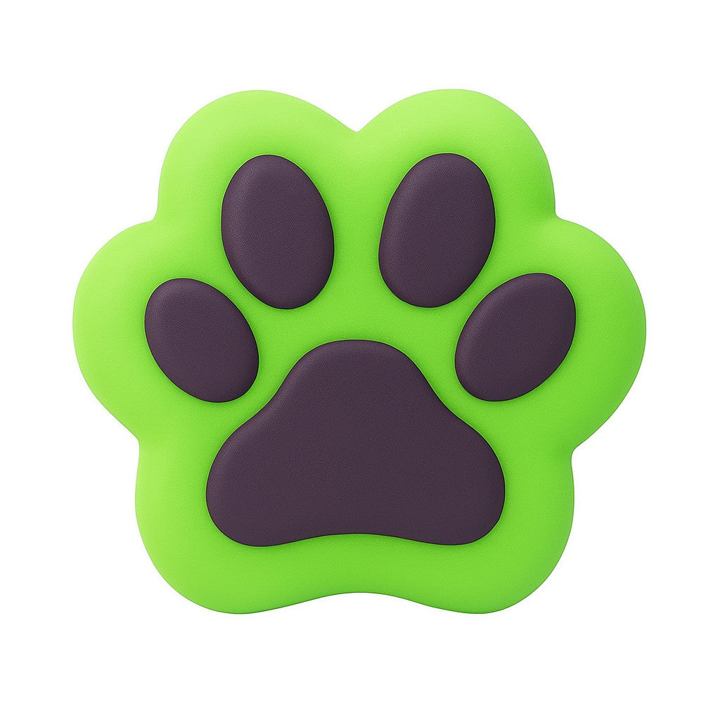 Jucarie Antistres Squishy, Klevo, Revenire Lenta, Model Labuta de Pisica Pufoasa, Squishy, Medium 7.5 x 5.5 cm 150 g, Verde Negru