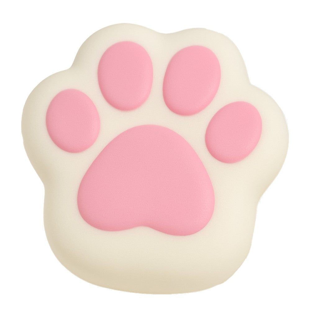 Jucarie Antistres Squishy, Klevo, Revenire Lenta, Model Labuta de Pisica, Squishy, BIG, 12.5 x 10.5 cm, 220 g, Model 10, Alb Roz