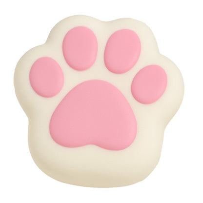 Jucarie Antistres Squishy, Klevo, Revenire Lenta, Model Labuta de Pisica, Squishy, BIG, 12.5 x 10.5 cm, 220 g, Model 10, Alb Roz