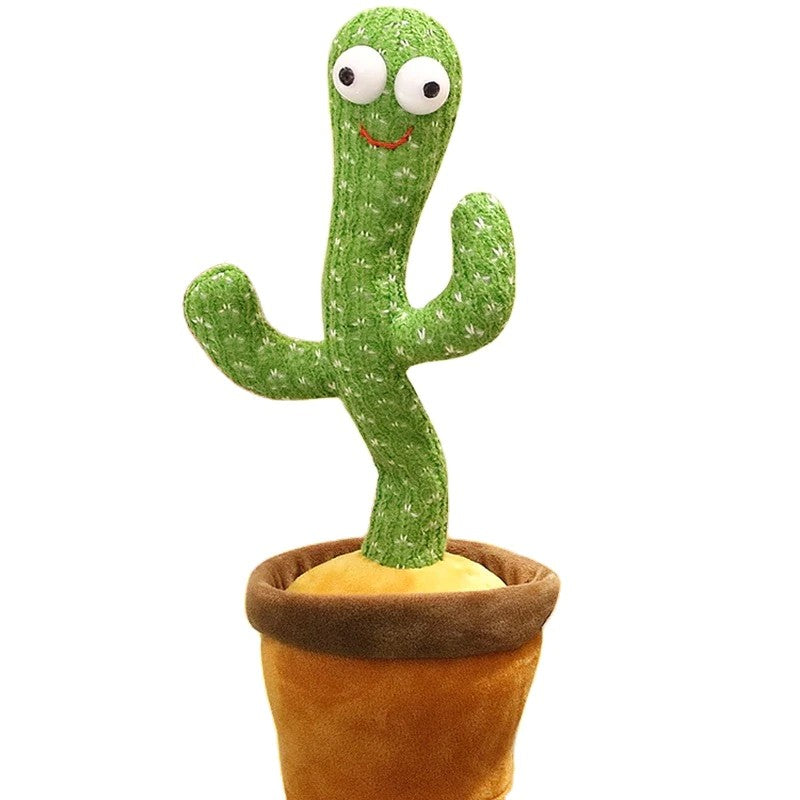 Jucarie Cactus Dansator Klevo, Canta, Danseaza, Imita, Distractiv, Verde, 37cm