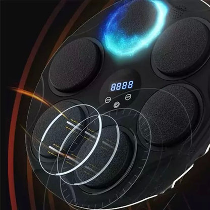 Jucarie de Boxat cu Muzica si Lumini, Klevo, Bluetooth, Incarcare USB, Aplicare cu Ventuze, 6 Tinte, 46x46x8 cm, 2000 g, Multicolor