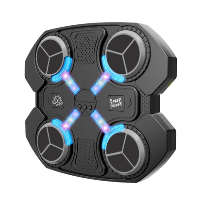 Jucarie de Boxat cu Muzica si Lumini, Klevo, Manusi Incluse, 32.5x28x7.4 cm, 930 g, Negru