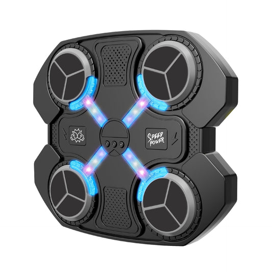 Jucarie de Boxat cu Muzica si Lumini, Klevo, Manusi Incluse, 32.5x28x7.4 cm, 930 g, Negru