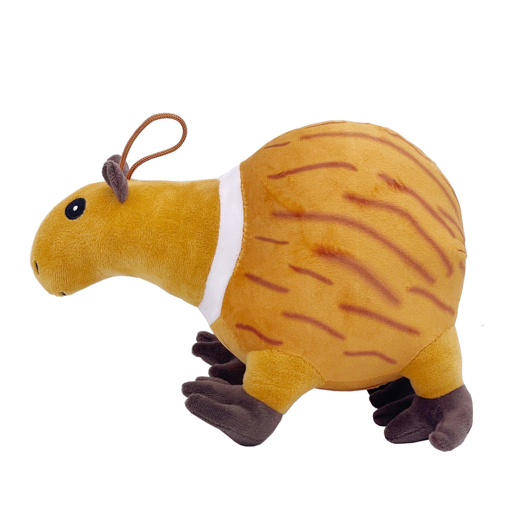 Jucarie Moale de Plus Italian Brainrot, Klevo, cu Agatatoare, Model Guinea Pig Burbaloni Luliloli, Jucarie Moale pentru Copii, 25 x 17 cm, Maro deschis