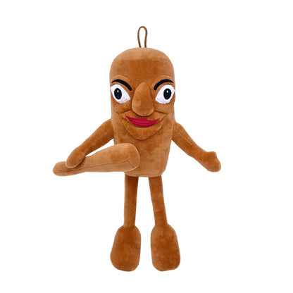 Jucarie Moale de Plus Italian Brainrot, Klevo, cu Agatatoare, Model Omul de Lemn Tung Tung Tung Sahur, Jucarie Moale pentru Copii, 37 x 10 cm, Maro