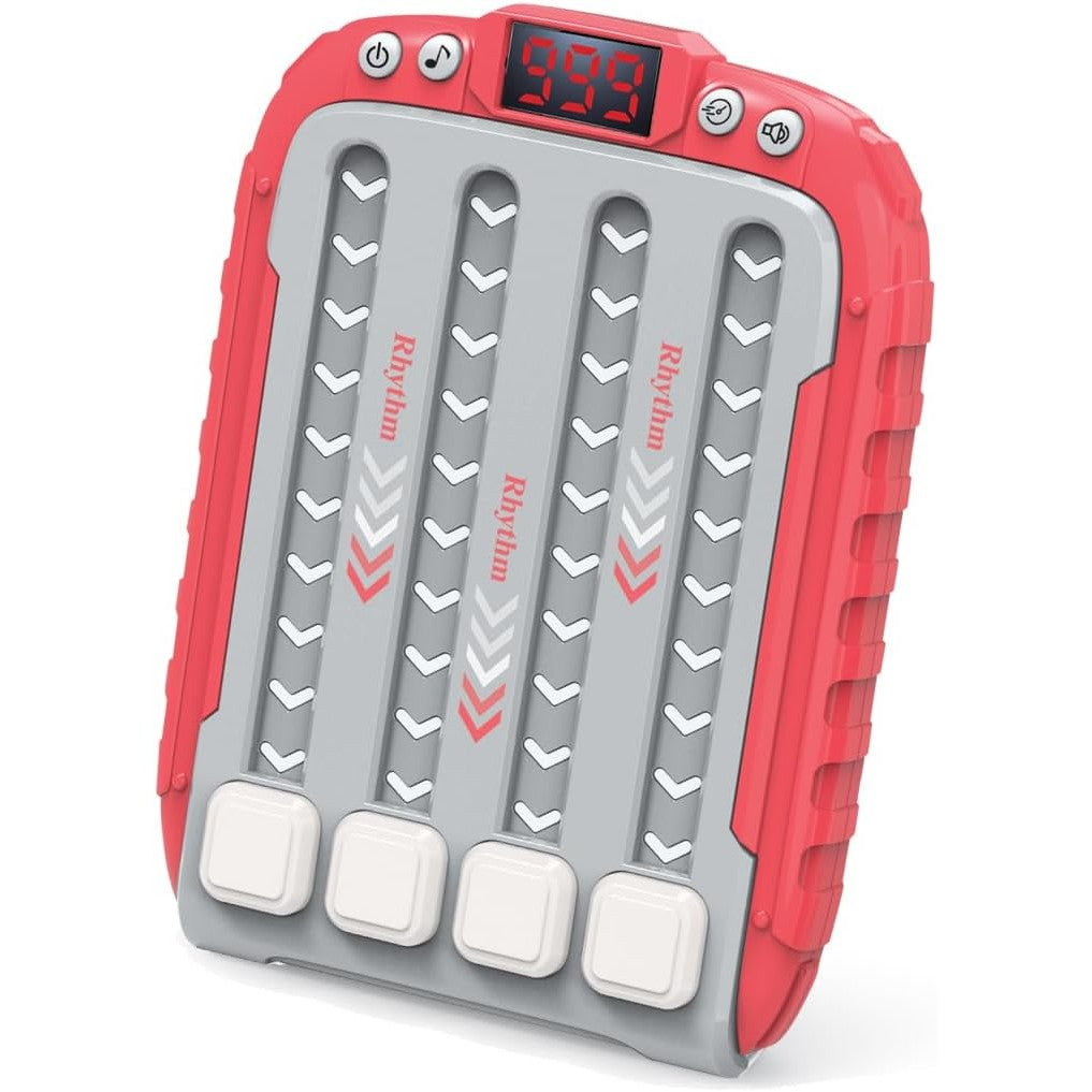 Jucarie Interactiva, Klevo, Joc Rhythm, +3 Ani, din ABS, 6 Niveluri, 15 x 3 x 11 cm, Functie Muzicala, Rosu