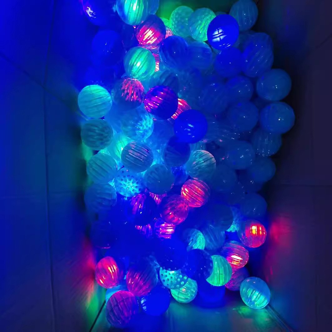 Jucarie Interactiva, Klevo, Minge Saltareata Crystal Ball, cu Banda Elastica, 6 cm, +7 Ani, din Plastic, Albastru