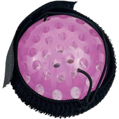 Jucarie Interactiva, Klevo, Minge Saltareata Crystal Ball, cu Banda Elastica, 6 cm, +7 Ani, din Plastic, Roz