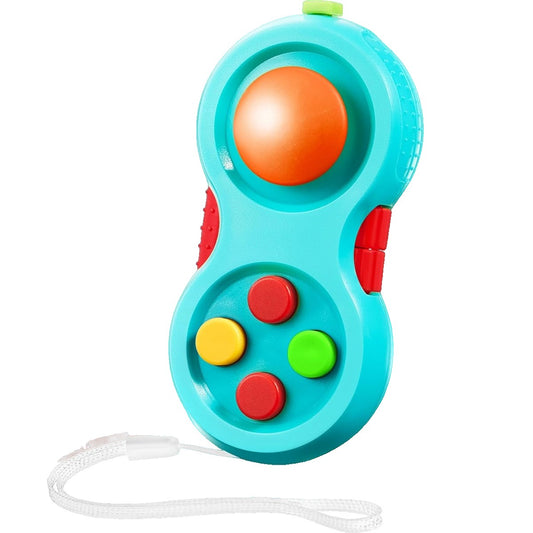 Jucarie Interactiva, Klevo, Model Fidget Pad, Antistres, +3 Ani, Functii Multiple, 5.5 x 3.5 x 11 cm, Albastru