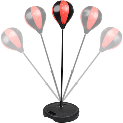 Jucarie Interactiva, Klevo, Model Sfera de Box cu Suport, Manusi Incluse, Inaltime Reglabila, +3 Ani, 120 x 20 x 23.5 cm, Rosu/ Negru