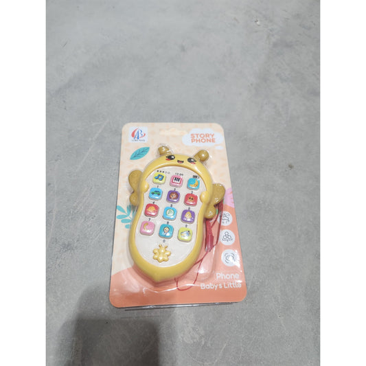 Jucarie Interactiva, Klevo, Telefon Inteligent, Model Albinuta, Functii Educative, Muzicale si Voce, 4-6 ani, 19 x 11.5 cm, din Plastic, Galben