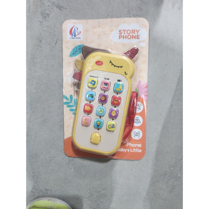 Jucarie Interactiva, Klevo, Telefon Inteligent, Model Unicorn, Functii Educative, Muzicale si Voce, 4-6 ani, 19 x 11.5 cm, din Plastic, Galben