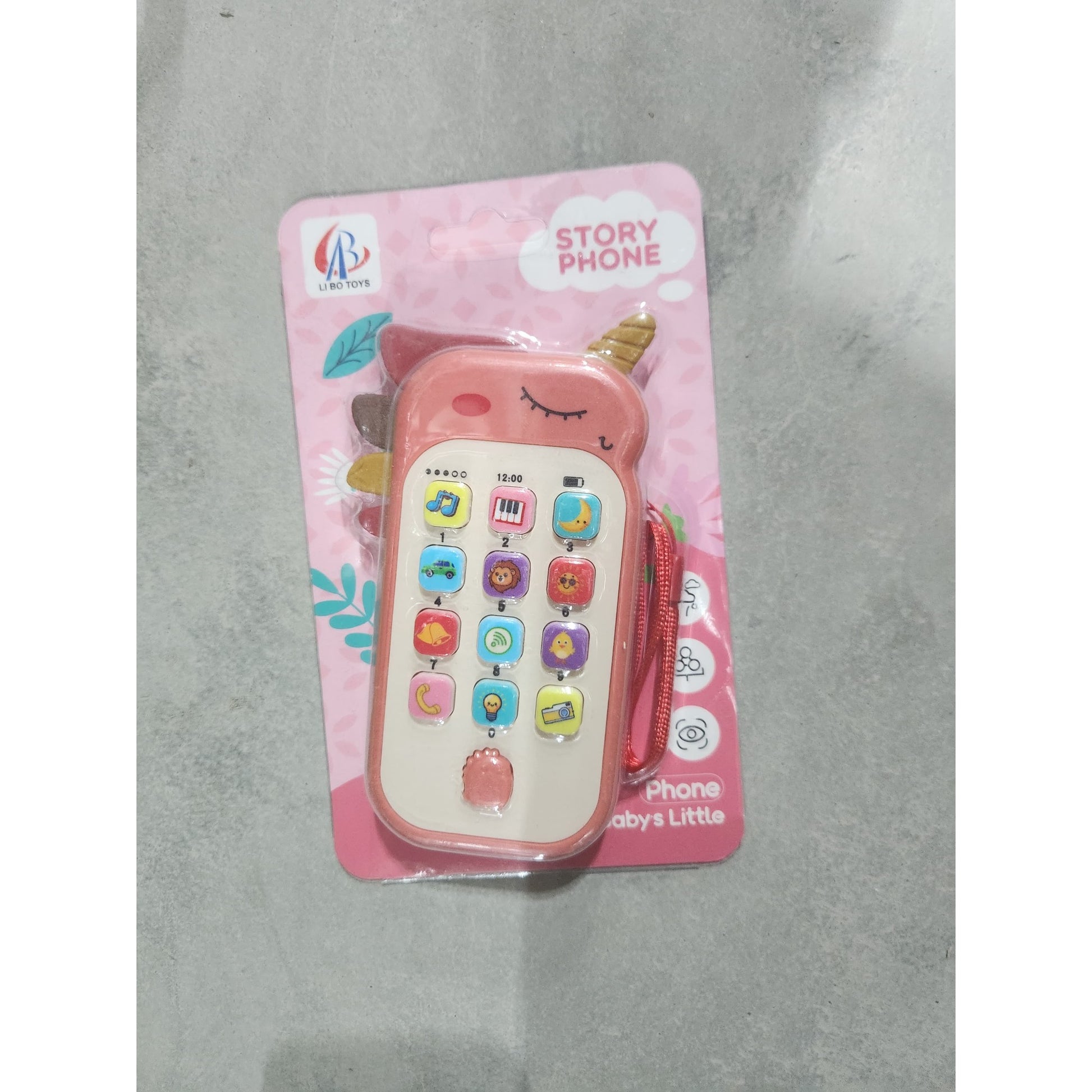 Jucarie Interactiva, Klevo, Telefon Inteligent, Model Unicorn, Functii Educative, Muzicale si Voce, 4-6 ani, 19 x 11.5 cm, din Plastic, Roz