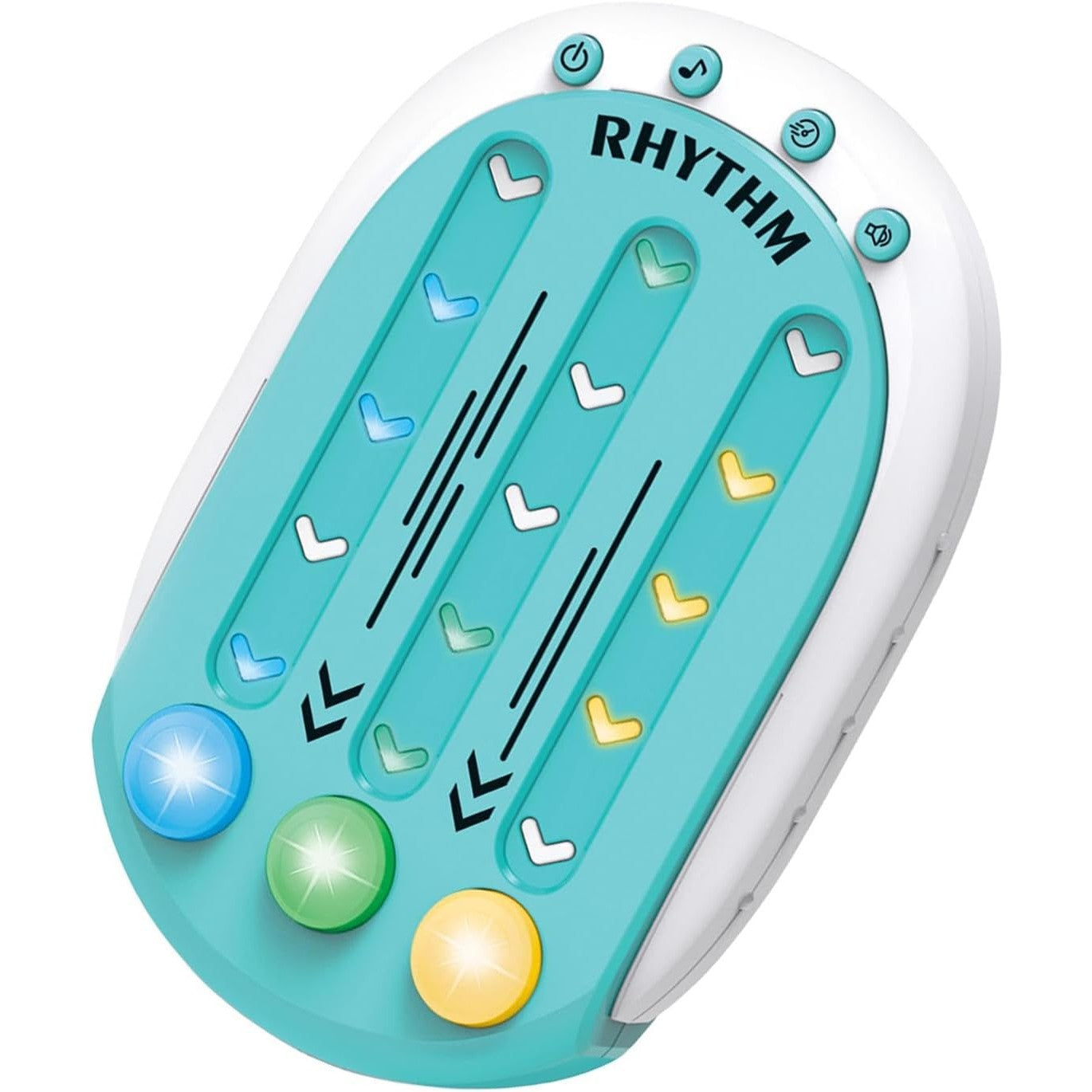 Jucarie Interactiva, Klevo, Tip Jocuri Ritmice, +3 Ani, din ABS, 8 Niveluri de Joc, 9.5 x 2.5 x 13.6 cm, Albastru