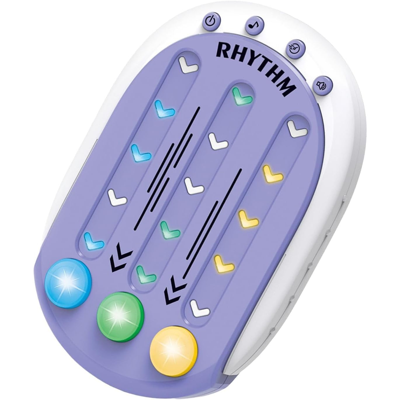 Jucarie Interactiva, Klevo, Tip Jocuri Ritmice, +3 Ani, din ABS, 8 Niveluri de Joc, 9.5 x 2.5 x 13.6 cm, Mov