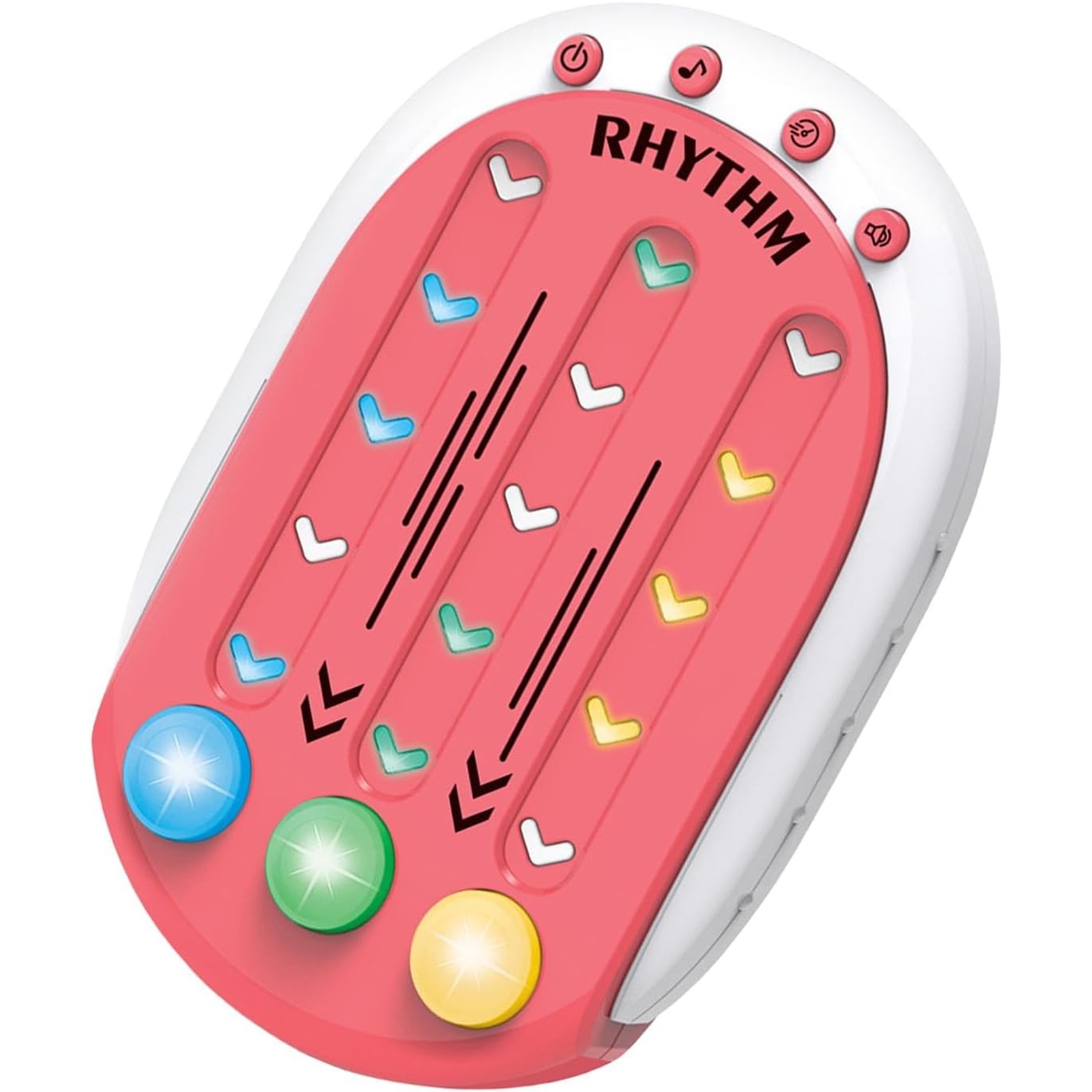 Jucarie Interactiva, Klevo, Tip Jocuri Ritmice, +3 Ani, din ABS, 8 Niveluri de Joc, 9.5 x 2.5 x 13.6 cm, Rosu