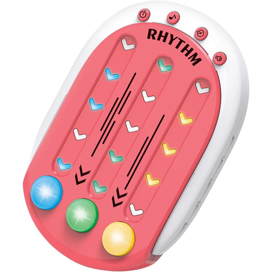 Jucarie Interactiva, Klevo, Tip Jocuri Ritmice, +3 Ani, din ABS, 8 Niveluri de Joc, 9.5 x 2.5 x 13.6 cm, Rosu