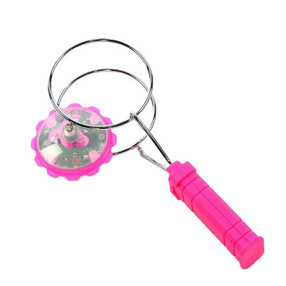 Jucarie Interactiva, Klevo, Titirez Magnetic, cu Led, 19.8 x 5 cm, Roz