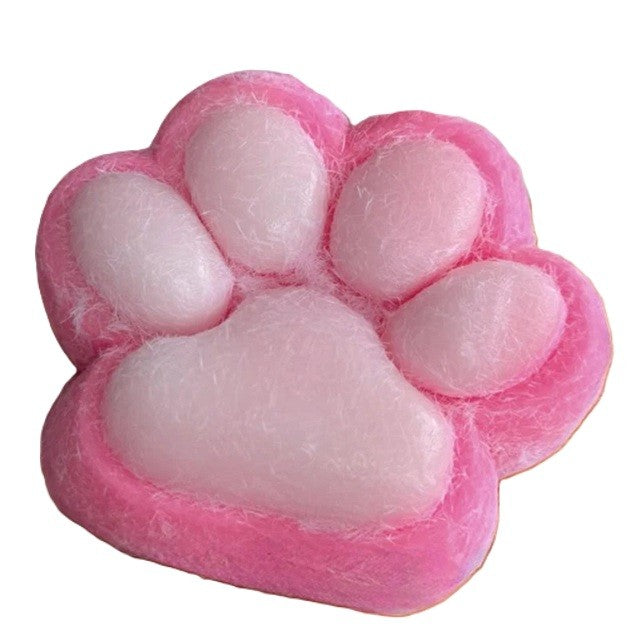 Jucarie Interactiva Squishy, Klevo, Model Cat Paw, Squeeze Pinch Family, Revenire Lenta, din TPR, +3 Ani, 7.5 cm, Textura Puf, Roz