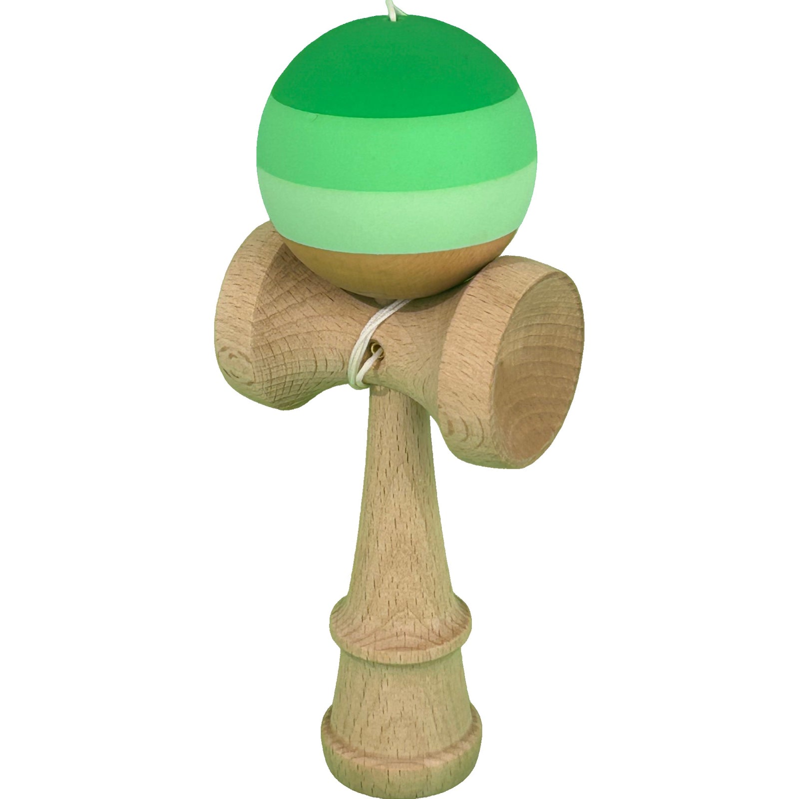 Kendama X Originala, Profesionala, Klevo, din Lemn, Rubber Grip, 18 cm, Verde in 3 Culori