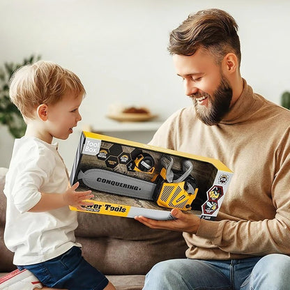 Jucarie Fierastrau Electric pentru Copii, Klevo, cu Sunete și Lumini, Joc de Rol Interactiv, +3 Ani, 43 x 10 x 18.5 cm, Portocaliu