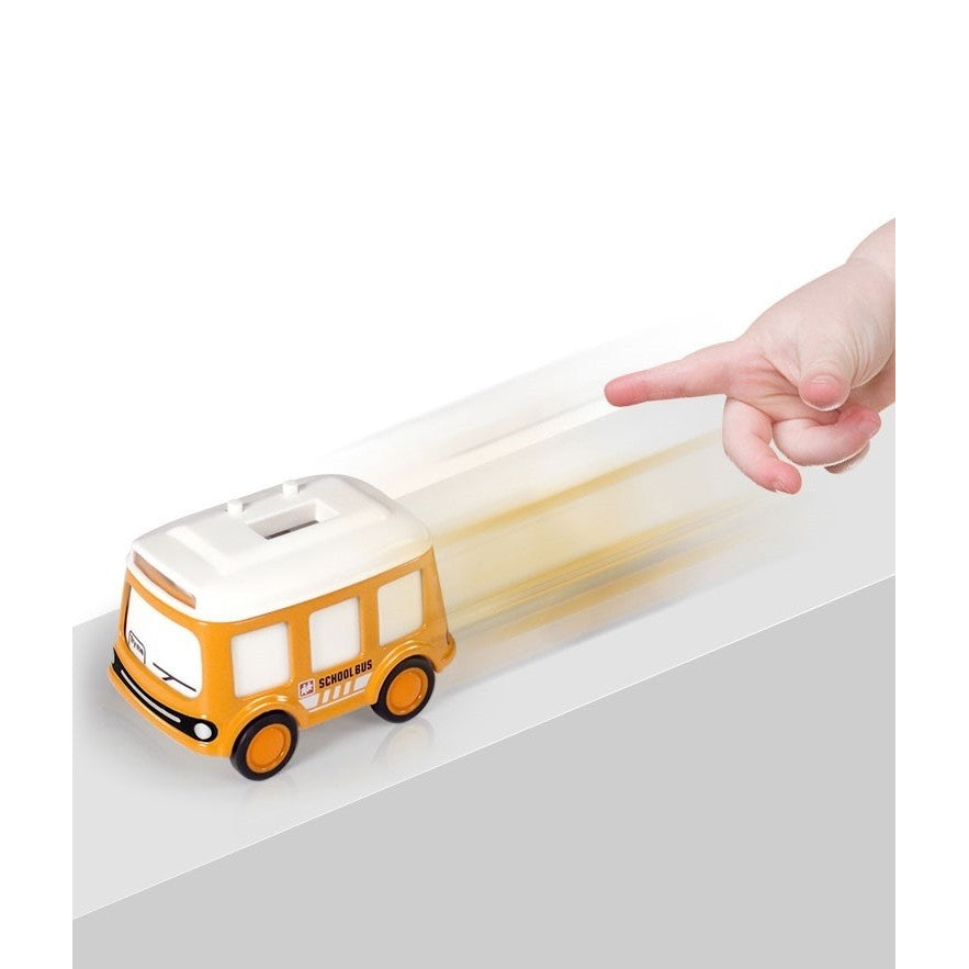 Jucarie pentru copii, Klevo, autobuz-ceas, Portocaliu